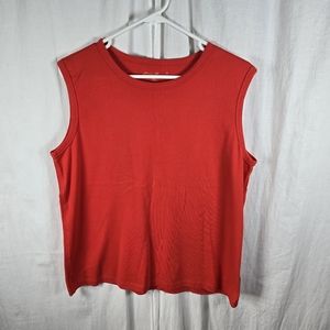 Eddie Bauer womens sleeveless pullover top size XXL in red